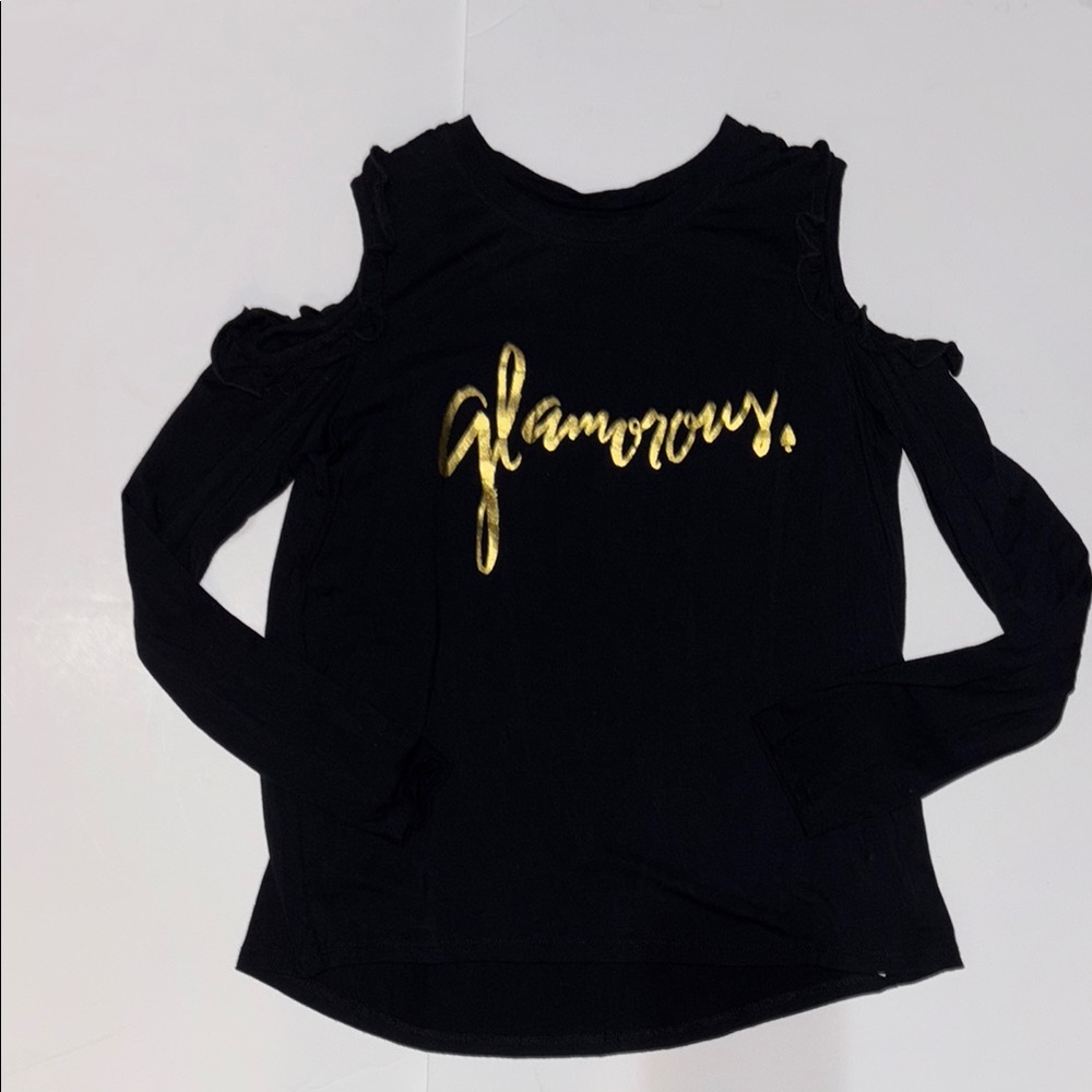 Kate Spade Black Cut-Out Shoulder Sweatshirt